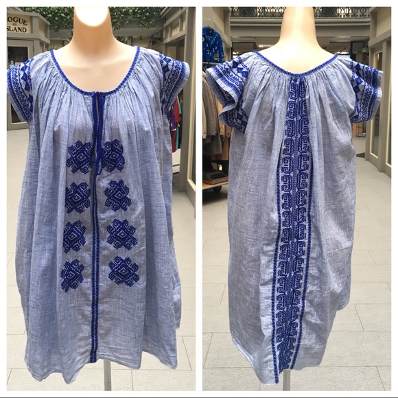 NWOT Christophe Sauvat OSFA Embroidered Dress - Picture 1 of 7